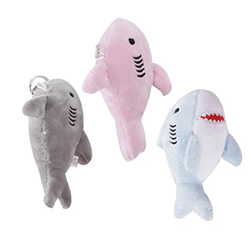 HEMOTON 3 Stücke Kreative Schlüsselanhänger Plüsch Schlüsselanhänger Schlüsselanhänger Schlüssel Decor Shark Keychain Schlüssel Ring von HEMOTON