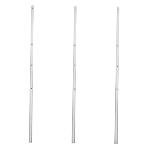 HEMOTON 3 Stücke Tischfußball Tisch Teile Stahl Stangen Silber Tisch Fußball Zubehör Tisch Fußball Ersatz Fußball Tisch Griffe Eisen von HEMOTON