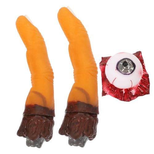 HEMOTON 3 Stücke künstliche Organe Halloween Party Halloween Halloween Decor Halloween Horror Props Teile für Dekorationen Orgelstütze Emulsion von HEMOTON