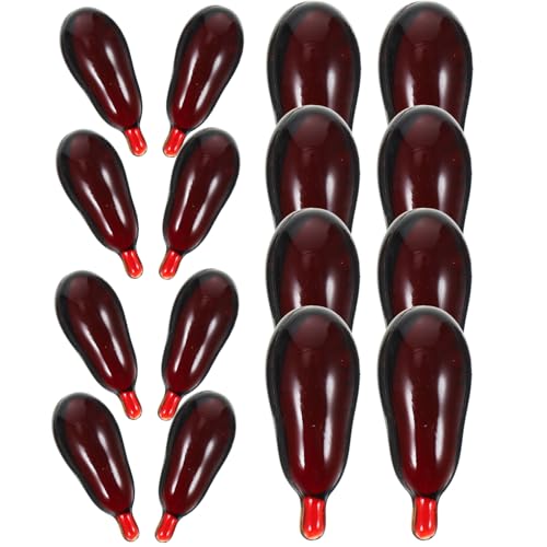 HEMOTON 30 Stück Bimbilitätsrequisiten Blutkapseln Rot Kunstblut Halloween Blutpillen gefälschte Blutpille Blutfälschung Blut Pille falscher Vampir Halloween-Blutpillen blutige Kapseln HEMOTON 30 Stück Bimbilitätsrequisiten Blutkapseln Rot Kunstblut Halloween Blutpillen gefälschte Blutpille Blutfälschung Blut Pille falscher Vampir Halloween-Blutpillen blutige Kapseln von HEMOTON