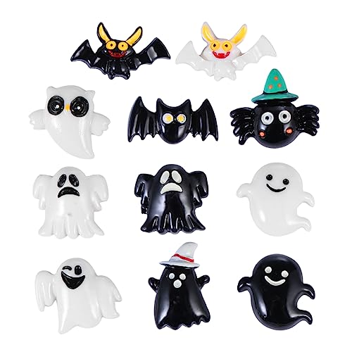 HEMOTON 30 Stück Halloween DIY Handy Dekoration zubehör Halloween Theme Halloween atmosphäre wandverkleidung Party Dekoration halloweendeko DIY Zubehör Halloween Decor Aufkleber Plastik von HEMOTON