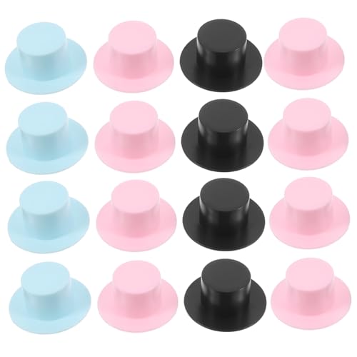 HEMOTON 30 Stück Miniatur Clownmützen Bunte Weihnachtsdekoration für DIY Bastelprojekte Wiederverwendbare Hüte für Partys Aufführungen und Zubehör von HEMOTON