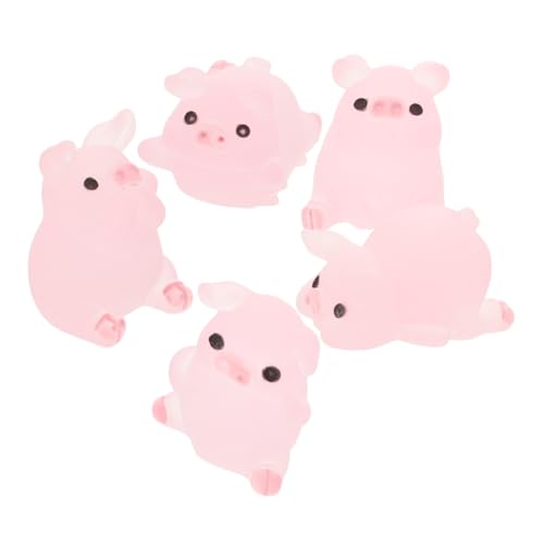 HEMOTON 30 Stück Schweinchenpuppe Bonsai Schweine Mikrolandschaft Mini Schweinchen Winzige Schweinefigur Miniatur Schweinestatue DIY Terrarium Basteln Ornament Puppenhaus von HEMOTON