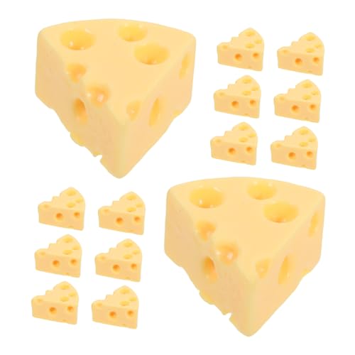 HEMOTON 30 Stück Teiliges Miniatur Käse aus Resin Realistische Mini Käsefiguren für Puppenhaus Küchendekoration und DIY Mini Landschaften von HEMOTON