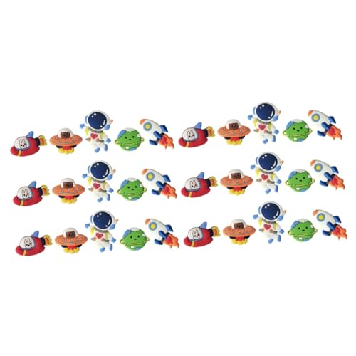 HEMOTON 30 Stück Teiliges Weltraum Kuchen Deko Kreative Astronauten Figuren Vielseitige Geburtstagstorten Verzierung für Jungen und Mädchen Essbares Lebensechtes Cake Ornament von HEMOTON