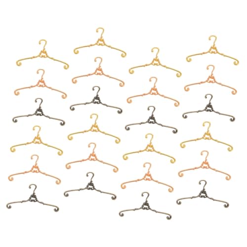 HEMOTON 30 Stück Vintage Metall Kleiderständer für Puppenstuben Platzsparende Kleiderbügel für Puppenhaus Dekoration Robuste und Elegante Accessoires von HEMOTON