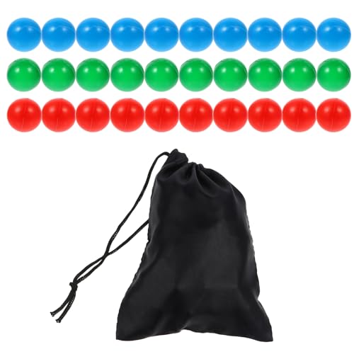 HEMOTON 30 Stück Wahrscheinlichkeit Ball Plastikball rutschfeste Kugeln Kleinkind Spielen Zelte Bälle Spielzeug Wahrscheinlichkeitskugeln Wahrscheinlichkeitslernball Kleiner Ball 2cm von HEMOTON