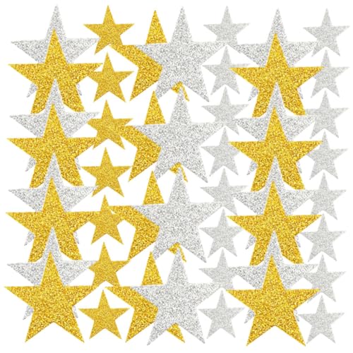 HEMOTON 300 Stück Pentagramm-Aufkleber Sternaufkleber Schwarz Sternaufkleber Für Scrapbooking Klebepflaster Stern Schaumstoff-Aufkleber Selbstklebende Sternaufkleber Stern Aufkleber von HEMOTON