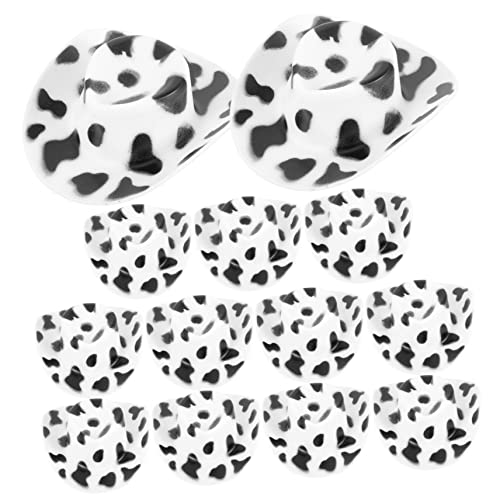 HEMOTON 30St Cowboy-Hut Disco-Kugel-Cowboyhut Mini-Cowboyhüte für Flaschen Cowgirl-Hut Mini-Cowboyhüte zum Basteln weißer Cowgirlhut Kleiner Hut kleine Hütchen zum Basteln Mini-Hut Plastik von HEMOTON