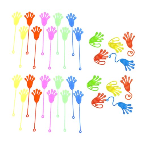 HEMOTON 30Stücke Pack Klebrige Hände Lustige Elastische Wandspielzeuge für Geburtstagsgeschenke und Mitbringsel Fördert Kreativität und Fantasie von HEMOTON