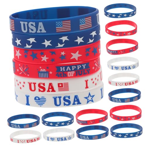 HEMOTON 36 Stück Armband zum Unabhängigkeitstag multifunktionsarmband party sachen partyzubehör Armbänder Bands unabhängigkeitstag versorgung Unabhängigkeitstag Silikonarmband Kieselgel HEMOTON 36 Stück Armband zum Unabhängigkeitstag multifunktionsarmband party sachen partyzubehör Armbänder Bands unabhängigkeitstag versorgung Unabhängigkeitstag Silikonarmband Kieselgel von HEMOTON