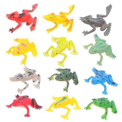 HEMOTON 36 Stück Realistische Tierfiguren für Dschungel Rollenspiele Froschspielzeuge für Outdoor und Naturerkundungen von HEMOTON