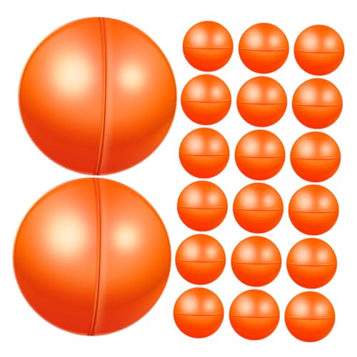 HEMOTON 36 Stück Teiliges Öffbare Lotteriekugeln für Party und Verlosungen Robuste Plastikkugeln Orange für Spiele und Aktivitäten Aufregendes Party Accessoire von HEMOTON