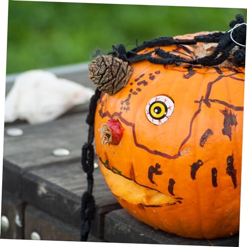 HEMOTON 36 Stück Teiliges Realistische Halloween Deko mit Halbrunden Augäpfeln in Bunte Puppenaugen für Gruselige Party Requisiten und DIY von HEMOTON