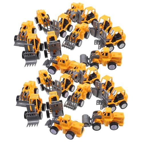 HEMOTON 36 Stücke Engineering Fahrzeug Modell Autos LKW Automotive Für Jungen Pull Back BAU Fahrzeug Simulation Engineering Fahrzeuge BAU Kunststoff von HEMOTON