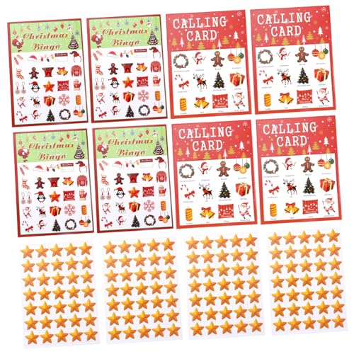 HEMOTON 37 Stück Teiliges Bingo Spielkarten für Spieler Kreative Bingo Karten mit Bunten Mustern Einfach für Partys und Familienunterhaltung von HEMOTON