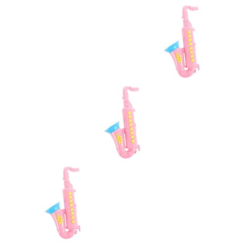 HEMOTON 3st Simulation Saxophon Trompetenkrachmacher Gehirnspielzeug Trompetenspielzeug Für Kleinkinder Spielzeugtrompete Für Kinder Spielzeug Für Kinder Requisiten Abs Vorschule Karikatur von HEMOTON