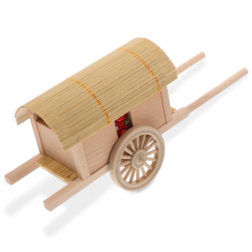 HEMOTON 3St Wagen Modell Miniatur-Kutschenmodell Figur ziehen Kinderspielzeug Bürodekoration Spielzeuge Spielset aus Holz Landschaftsdekor Kinderwagen dekor Schreibtisch schmücken Mara Abs von HEMOTON