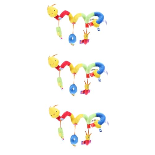 HEMOTON 3St multifunktionaler Kinderwagenaufhänger Spielzeug babybett Spielzeug verbindet Ringe Handgelenk Babyschaukeln Babywippe spiralförmiges Spielzeug tragbar Krippe von HEMOTON
