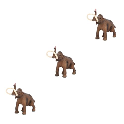 HEMOTON 3st Wolliges Mammut Afrikanische Elefantenfigur Kinderanzüge Statuen Für Die Inneneinrichtung Afrikanischer Anzug Simulation Tierfigur Miniaturen Göttliche Skulptur 3D Puzzle PVC von HEMOTON