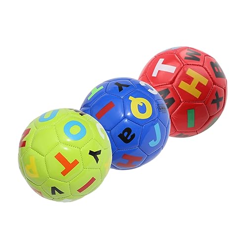 HEMOTON 3st Fußball Kleinkindspielzeug Spielzeug Aus Gummibällen Eltern-Kind-Spiel Sportspielzeug Outdoor-spielsets Für Kleinkinder Spielzeuge Student Aufblasbarer Ball PVC Draussen von HEMOTON