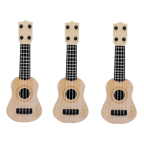 HEMOTON 3St Gitarrenmodell kindergitarre Kinder Gitarre Gitarrenspielzeug Lernspielzeug für Kinder Modelle Kinderspielzeug Ukulele Spielzeug Instrumente der Früherziehung Mini Werkzeug von HEMOTON