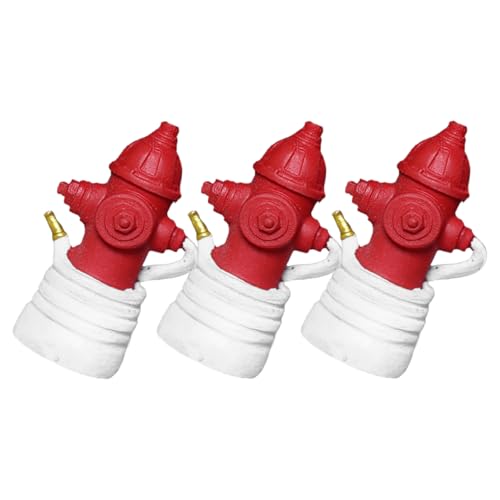 HEMOTON 3st Innenstatuen Und Skulpturen Taschenuhr Stirnbänder Figuren Der Mittelkonsole Lochstopfen Plüschdekoration Vasendekoration Löchersicherer Und Staubsicherer Stecker Rot Harz von HEMOTON