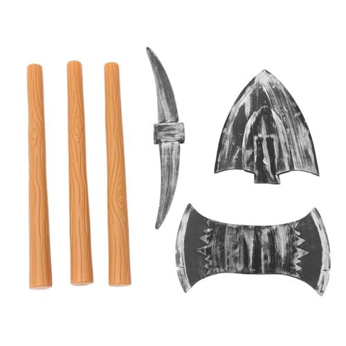 HEMOTON 3-teiliges Handaxt-Requisiten-zwergenkostüm-Set Für Cosplay Gefälschte Requisite Realistisches Modell Schaumstoffschaufel von HEMOTON