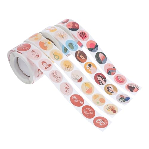 HEMOTON Scrapbooking-Aufkleber 4 Rollen Mit Bunten Cartoon-aufklebern Selbstklebende Tagebuch-Aufkleber Spazierstock-Abzeichen Für Basteldekorationen HEMOTON Scrapbooking-Aufkleber 4 Rollen Mit Bunten Cartoon-aufklebern Selbstklebende Tagebuch-Aufkleber Spazierstock-Abzeichen Für Basteldekorationen von HEMOTON