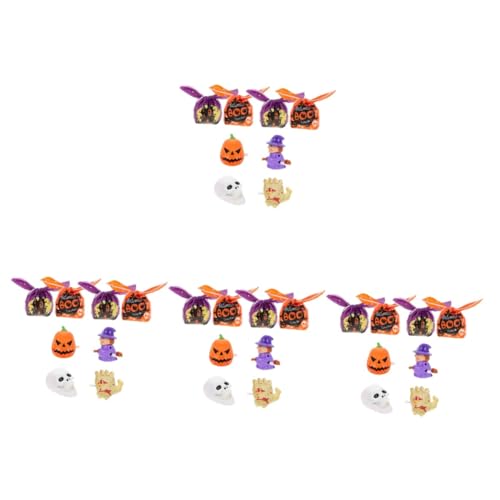 HEMOTON 4 Sätze Wind Up Halloween Mechanisches Aufziehspielzeug ohne Batterien Springendes Laufendes Gruselspielzeug für Buntes Partygeschenk Hand Auge Koordination von HEMOTON