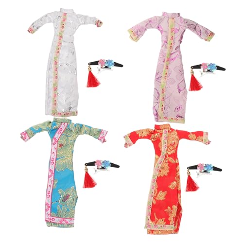 HEMOTON 4 Sets Puppe Cheongsam Puppe Chinesisches Kleid Dekoratives Puppenkleid Dekorative Puppenkleidung Niedliches Puppenzubehör Puppenkostüm Spielzeugpuppe Chinesisches Cheongsam HEMOTON 4 Sets Puppe Cheongsam Puppe Chinesisches Kleid Dekoratives Puppenkleid Dekorative Puppenkleidung Niedliches Puppenzubehör Puppenkostüm Spielzeugpuppe Chinesisches Cheongsam von HEMOTON