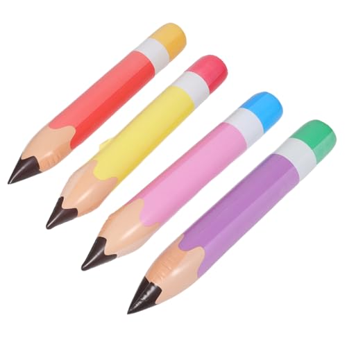 HEMOTON 4 Stück Aufblasbare Riesen-bleistifte aus PVC Leichte Wiederverwendbare Schulparty-deko für Abschlussfeier Klassenzimmer und Schulanfang Bunte Stabile Partyballons HEMOTON 4 Stück Aufblasbare Riesen-bleistifte aus PVC Leichte Wiederverwendbare Schulparty-deko für Abschlussfeier Klassenzimmer und Schulanfang Bunte Stabile Partyballons von HEMOTON