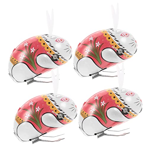 HEMOTON 4 Stück Aufziehspielzeug Aus Blech Mit Kaninchenmotiv Originelles Aufziehspielzeug Kaninchen Laufspielzeug Interessantes Uhrwerkspielzeug Süßes Tier Aufziehspielzeug von HEMOTON