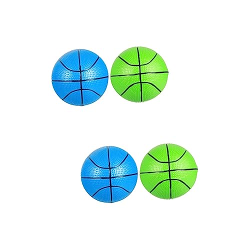 HEMOTON 4 Stück Basketball Sportangebot Für Kinder Hüpfende Ballspielzeuge Kickbälle Für Kinder Hüpfbälle Für Den Kindergarten Kindersport Gefälligkeiten Für Sommerpartys PVC Flummi Bunt von HEMOTON