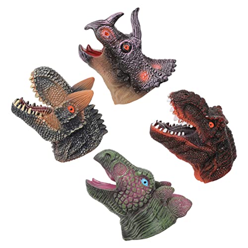 HEMOTON 4 Stück Dinosaurier-Handpuppe Rollenspiel Handpuppe Handpuppenspielzeug für Handpuppen für Handspielzeug Geschichte erzählende Marionette Handpuppe Vinyl von HEMOTON