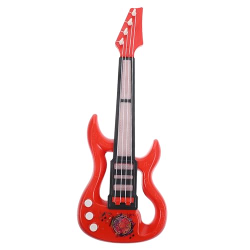 HEMOTON 4 Stück Elektrisches Gitarrenspielzeug Kinderspielzeuggitarre Kleines Ukulele Spielzeug Kinder-Ukulele-Spielzeug Musical Kinder Gitarre Kunststoffe Mini Rot Instrument Kleinkind von HEMOTON