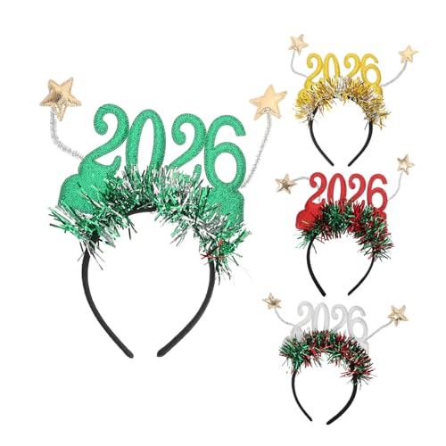 HEMOTON 4 Stück Festliche Kopfbedeckung für Damen Glitzernde Haaraccessoires für Partys und Feiern Passform für Fotos und Unvergessliche von HEMOTON