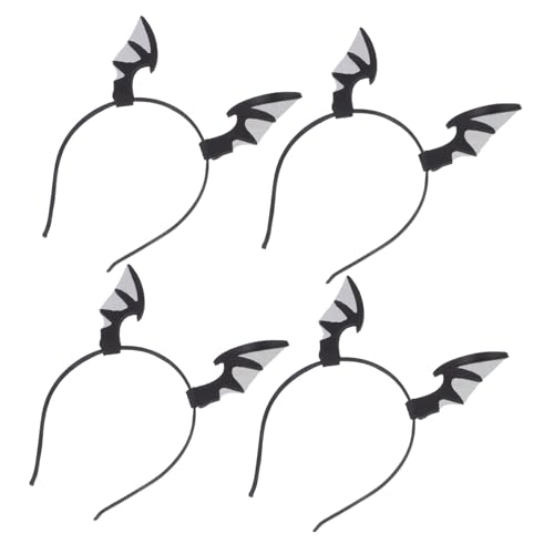 HEMOTON 4 Stück Halloween Stirnband mit Fledermausflügeln Leichtes Kostüm Haaraccessoire für Frauen und Bequemes Halloween Party Haarband für Festliche Verkleidungen HEMOTON 4 Stück Halloween Stirnband mit Fledermausflügeln Leichtes Kostüm Haaraccessoire für Frauen und Bequemes Halloween Party Haarband für Festliche Verkleidungen von HEMOTON