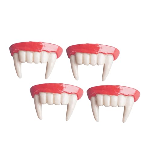 HEMOTON 4 Stück Halloween Vampirzähne Gefälschte Spitze Vampirzähne Cosplay Zähne Wiederverwendbar Sicherer Halt Gruseliges Kostümzubehör für Halloween Party und Verkleidung HEMOTON 4 Stück Halloween Vampirzähne Gefälschte Spitze Vampirzähne Cosplay Zähne Wiederverwendbar Sicherer Halt Gruseliges Kostümzubehör für Halloween Party und Verkleidung von HEMOTON