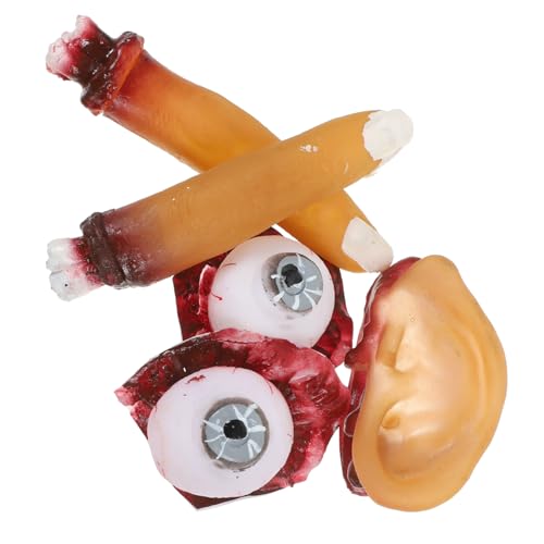 HEMOTON 4 Stück Halloween-orgelrequisiten Halloween-bälle Halloween-stirnbänder Für Frauen Kettensäge Halloween-Party- Augapfel Halloween- Körperteile Halloween Plastik von HEMOTON