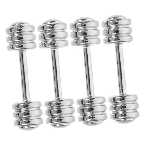 HEMOTON 4 Stück Hantelmodell puppenhaus deko winziges -Kit Hanteln Zinn Miniaturhaus Figuren Mini-Sport-Langhantel Miniatur-Langhantel-Requisite Langhantel Requisiten Legierung Silver HEMOTON 4 Stück Hantelmodell puppenhaus deko winziges -Kit Hanteln Zinn Miniaturhaus Figuren Mini-Sport-Langhantel Miniatur-Langhantel-Requisite Langhantel Requisiten Legierung Silver von HEMOTON