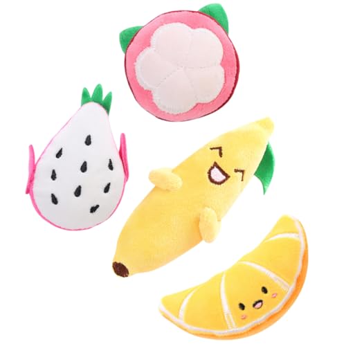HEMOTON 4 Stück Haustier-plüschpuppe Tiere Tabby-Katze Aus Plüsch Katzenminze Ausgestopft Haustierpuppen Katzenpuppen Katzenplüschpuppe Colorful von HEMOTON