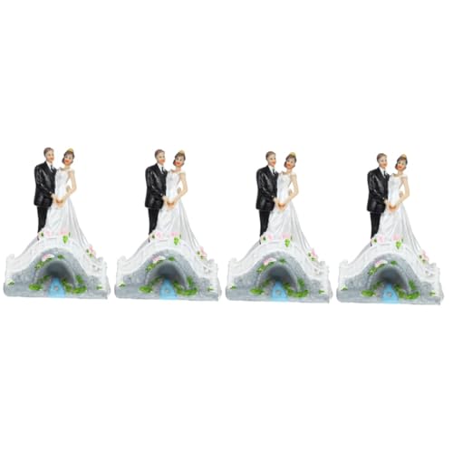 HEMOTON 4 Stück Hochzeitstorte Dekoration Geburtstagsdekorationen Brautjungfer Partydekorationen Kuchen Verzieren Kuchendeckel Hochzeitsdekor Tischfigur Für Braut Und Bräutigam Harz HEMOTON 4 Stück Hochzeitstorte Dekoration Geburtstagsdekorationen Brautjungfer Partydekorationen Kuchen Verzieren Kuchendeckel Hochzeitsdekor Tischfigur Für Braut Und Bräutigam Harz von HEMOTON