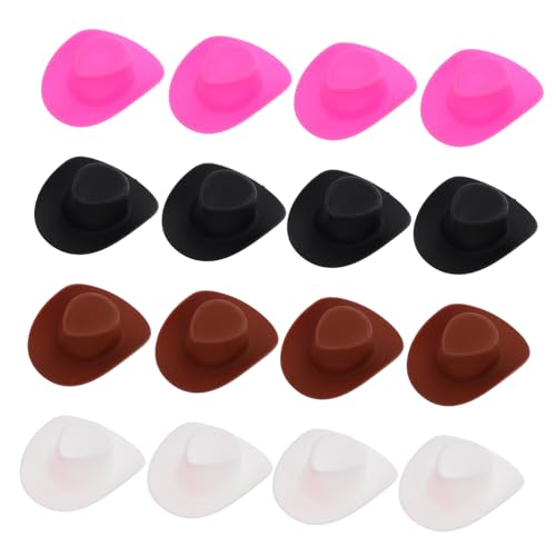 HEMOTON 4 Stück Kleine Gelbe Ente Cowboyhut Cowboyhut Mini Western Cowboyhut Cowboy Cowboyhut Enten Zubehör Süßer Hut Für Puppe Mini Hüte Puppenhüte Aus Kunststoff von HEMOTON