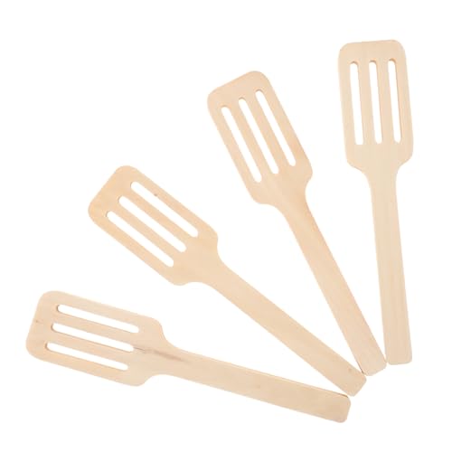HEMOTON Realistisches Küchenspielzeug-Set Für Kinder Mit 4 Holzspateln Und Werkzeugen Zum Kochen Und Spielen Von Montessori-Spielen von HEMOTON