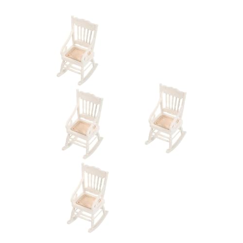 HEMOTON 4 Stück Maßstab Kleiner Holzstuhl für Puppenstube und Hausgestaltung HEMOTON 4 Stück Maßstab Kleiner Holzstuhl für Puppenstube und Hausgestaltung von HEMOTON