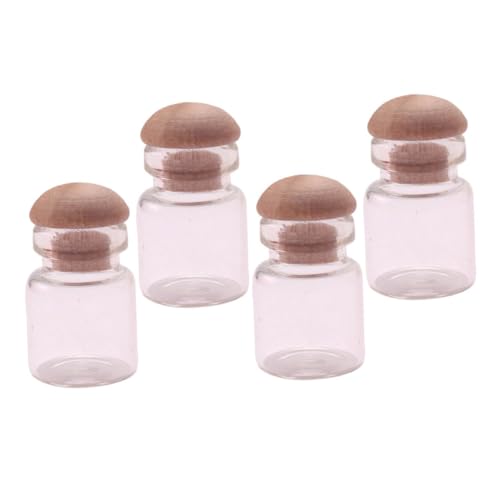 HEMOTON 4 Stück Mini Glasgefäße Wohnaccessoires Kleines Mini Miniatur Glasflasche Mini Hausschmuck Puppenhauszubehör Puppenhaus Ornamente Puppenhausbedarf Holz HEMOTON 4 Stück Mini Glasgefäße Wohnaccessoires Kleines Mini Miniatur Glasflasche Mini Hausschmuck Puppenhauszubehör Puppenhaus Ornamente Puppenhausbedarf Holz von HEMOTON