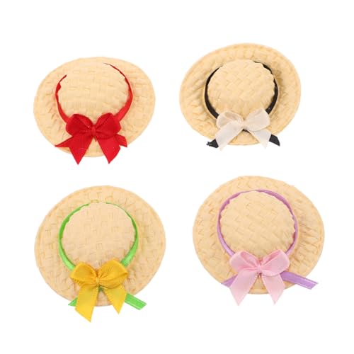 HEMOTON 4 Stück Mini Handgewebte Strohhüte Kleine Bastelhüte Für Puppen Handgefertigte Mini Strohhut Kappe Leicht Und Vielseitig Für DIY Bastelprojekte Puppendekoration HEMOTON 4 Stück Mini Handgewebte Strohhüte Kleine Bastelhüte Für Puppen Handgefertigte Mini Strohhut Kappe Leicht Und Vielseitig Für DIY Bastelprojekte Puppendekoration von HEMOTON