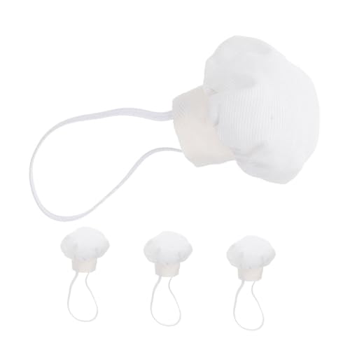 HEMOTON 4 Stück Mini Weißer Kochmützen für Puppen Miniatur Küchenhauben mit Gummizug für Puppenhaus Dekoration DIY Bastelprojekte und Kreatives Rollenspiel HEMOTON 4 Stück Mini Weißer Kochmützen für Puppen Miniatur Küchenhauben mit Gummizug für Puppenhaus Dekoration DIY Bastelprojekte und Kreatives Rollenspiel von HEMOTON