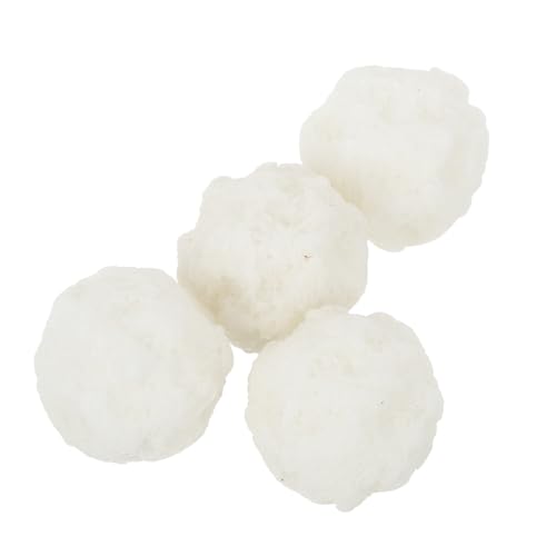HEMOTON 4 Stück Mini-schneeball-Dekorationen, Kleine -Figuren, DIY-schneeball-bastelarbeiten, Mikro-landschaftsminiaturen, Kleine -Figuren Mit Winter-Thema von HEMOTON